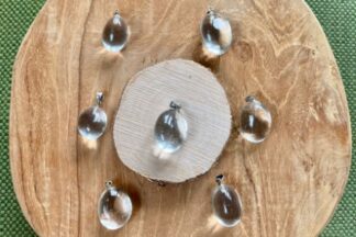 Bergkristal hanger met oogje