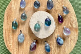 Fluoriet hanger met oogje