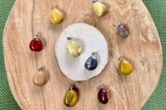 Mookaït hanger met oogje