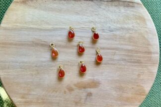 Hanger druppel carneool